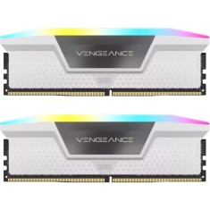 Memorie Corsair Vengeance RGB White 32GB DDR5 6000MHz CL30 Dual Channel Kit