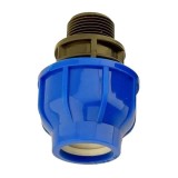 Racord compresiune cu filet exterior 25mm 3/4 inch pentru tevi PEHD