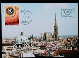 Carte maximă (Maximum Card) Austria 1983 &ndash; Kiwanis International, Congresul Europei Occidentale, Viena -A45