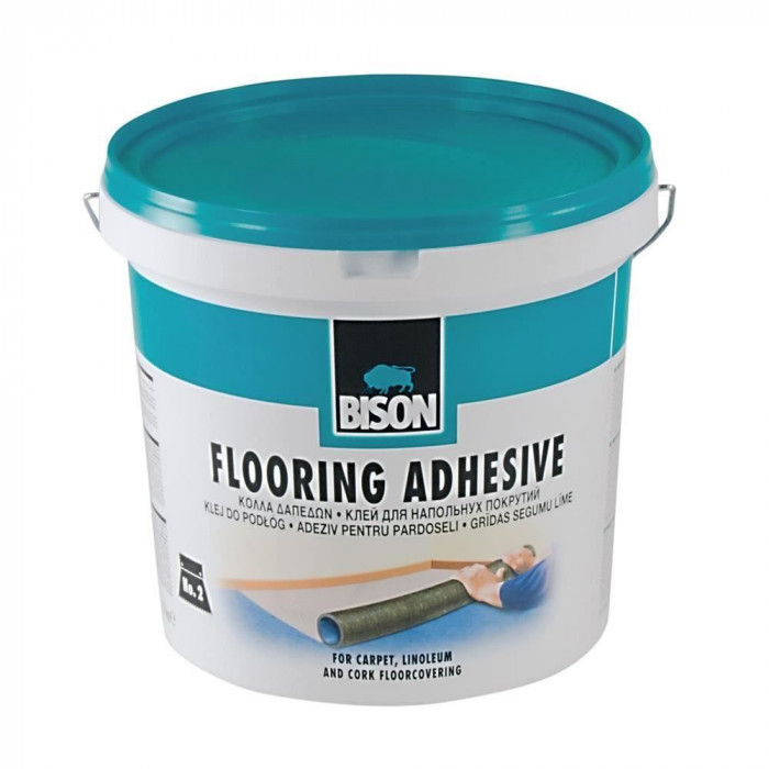 Adeziv pentru Mocheta sau Linoleum din PVC si Cauciuc, 12kg, Bison AVX-440016