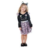 Costum pisica Zuzu KidMania&reg; pentru fete 3-4 ani 98-104 cm