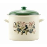 Oala emailata Oliva 5,2 L, 20 cm, cu capac Handy KitchenServ