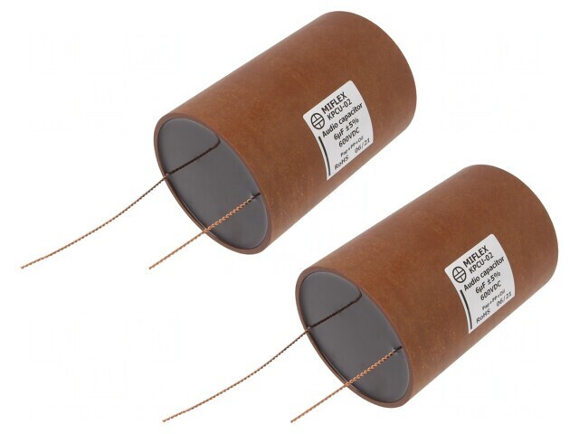 Condensator Cupru-Polipropilenă-H&acirc;rtie 6uF 600VDC &plusmn;5% THT