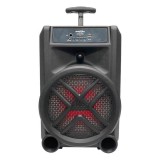 Boxa portabila tip troler, bluetooth, 20W, microfon, MP3, USB, TF, TWS, lumini