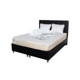 Set Saltea ortopedica cu arcuri Super Ortopedica Sofia 140x200x20cm, fermitate medie, plasa arcuri Bonell, fata vara-iarna, sistem aerisire cu butoni,
