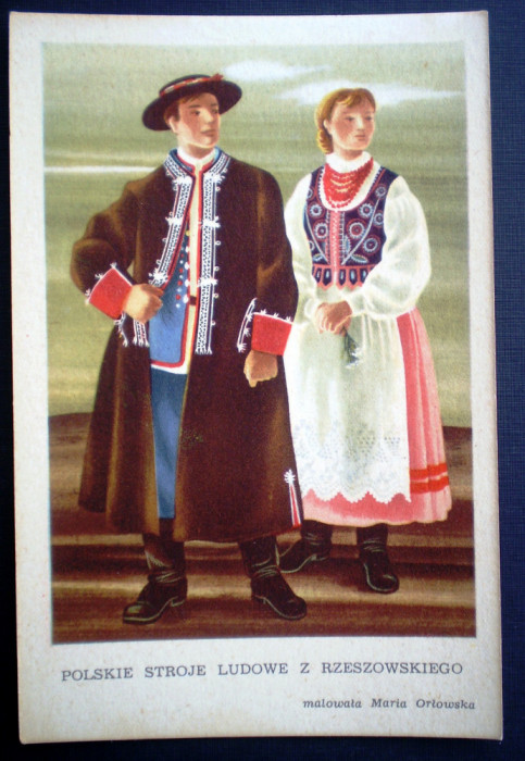 P.136 POLONIA COSTUME POPULARE NATIONALE POLONEZE
