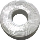 Cablu Alarma Ecranat 4x0.22mm CCA Chrome - Metru Liniar, 4 Fire