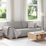 VidaXL Canapea cu 3 locuri, gri nor, 180 cm, material textil