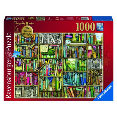 Puzzle Libraria Bizara, 1000 piese Ravensburger foto