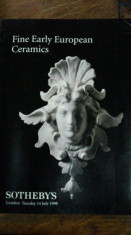 Ceramica Europeana Fina, Catalog Licitatie Sothebys, Londra 1998 foto