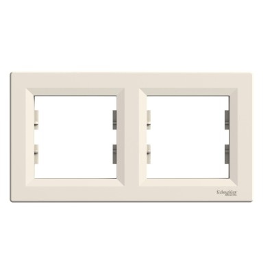 Rama Ornament 2 posturi Schneider Asfora crem EPH5800223 foto