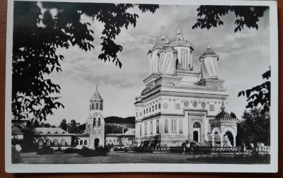 Carte postala, Curtea de Arges, Catedrala, perioada interbelica foto