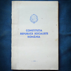CONSTITUTIA REPUBLICII SOCIALISTE ROMANIA - 1980