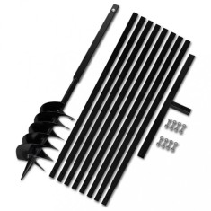 Burghiu manual găuri &amp;icirc;n păm&amp;acirc;nt 150 mm cu tub prelungitor 9 m foto