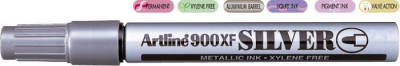 Marker Cu Vopsea Artline 900xf, Corp Metalic, Varf Rotund 2.3mm - Argintiu foto