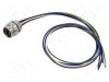 Conector 7/8 soclu tată 5 pini IP67 drept cu cablu 0,5m Lutronic
