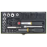 Trusa de biti si chei tubulare, Proxxon 23070, 1/4&quot;, 39 buc