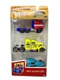 Set 3 Camioane Metalice 1:64 modele diverse Hot Alloy Car