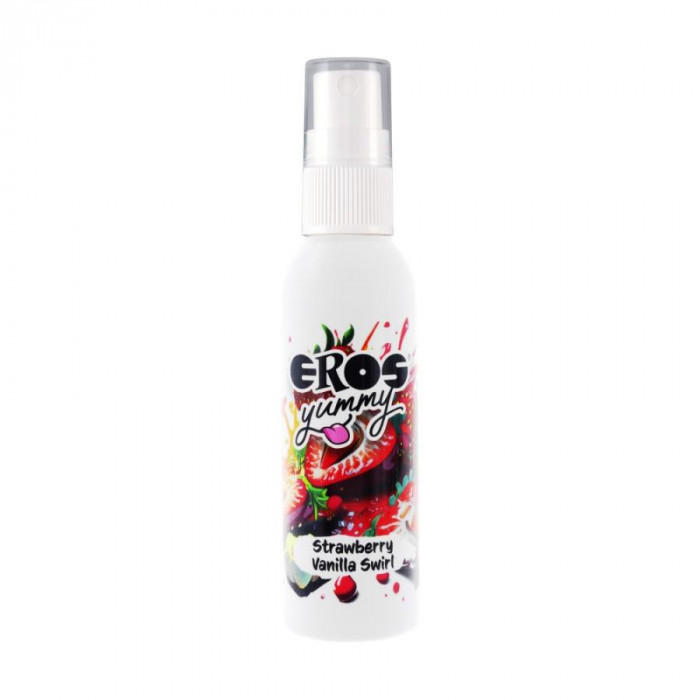 Spray Afrodisiac Pentru Corp Yummy Strawberry Vanilla Swirl, 50 ml