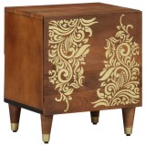 VidaXL Dulap de noapte maro miere 40 x 33 x 46 cm Lemn masiv de mango