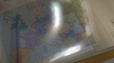 HARTA DIN PLASTIC TRANSPARENTA FOLOSITA LA PROIECTOR IN RSR ,EUROPA INTRE 1871 1914