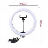 Cumpara ieftin Lampa circulara LED diametru 26 cm,cablu de alimentare,cotrol din telecomanda, Dactylion