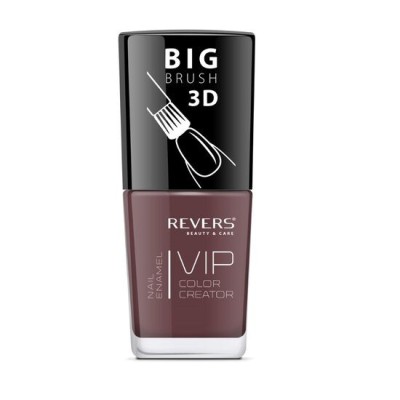 Lac de unghii Vip, 3D, Revers, maro inchis, 12 ml, Nr 014 - mat foto