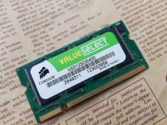 Memorie RAM laptop Corsair 512Mb DDR1 400Mhz SODIMM foto