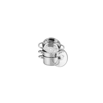 Set de 4 piese, oala pentru fiert cu abur, inox, 20 cm 3.1 litri Kinghoff foto