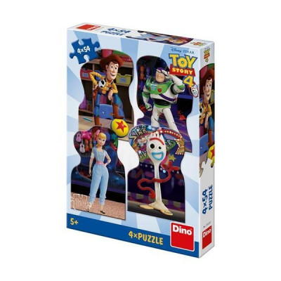 Puzzle 4 in 1 Toy Story 4 Dino Toys, 54 piese, 4 ani+ foto