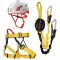 Set Via Ferrata Phario Palm cu Casca Penta Alb - Rosu
