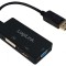 Adaptor DisplayPort-DVI-HDMI Negru
