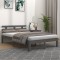 vidaXL Cadru de pat King Size, gri, 150x200 cm, lemn masiv 814761