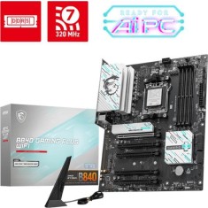 MSI B840 GAMING PLUS WIFI Placa de baza ATX, AM5, DDR5, PCIe 5.0, Wi Fi 7, 2.5Gb LAN, HDMI, USB C