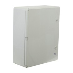 Cutie distributie IP65 din ABS gri, usa mata, placa metalica, 400x500x175 mm PP3003