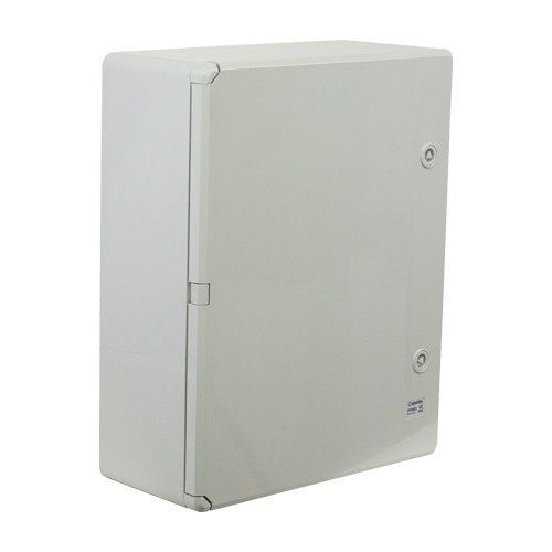 Cutie distributie IP65 din ABS gri, usa mata, placa metalica, 400x500x175 mm PP3003