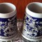 2 Căni ceramică GERTZ . Detalii deosebire .Capaitate 300ml.