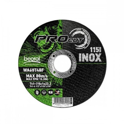 Disc debitat inox, 115x1 mm, Beorol foto