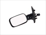 Oglinda exterioara Fiat Punto I (176) 10.1993-09.1999 partea stanga Best Auto Vest crom plana carcasa neagra reglare manuala prin cablu fara incalzir