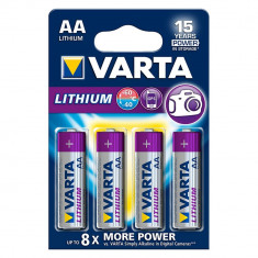 Baterii Varta Lithium AA blister 4 buc foto