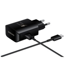 Incarcator Retea cu cablu USB Tip-C Samsung Galaxy Note FE N935, EP-TA300CBEGWW, Fast Charging, Negru foto