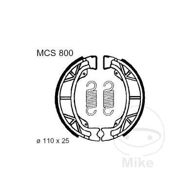 MBS Bremsbacken mit Feder TRW, Alternative: 7327992, Cod Produs: 7860083MA foto