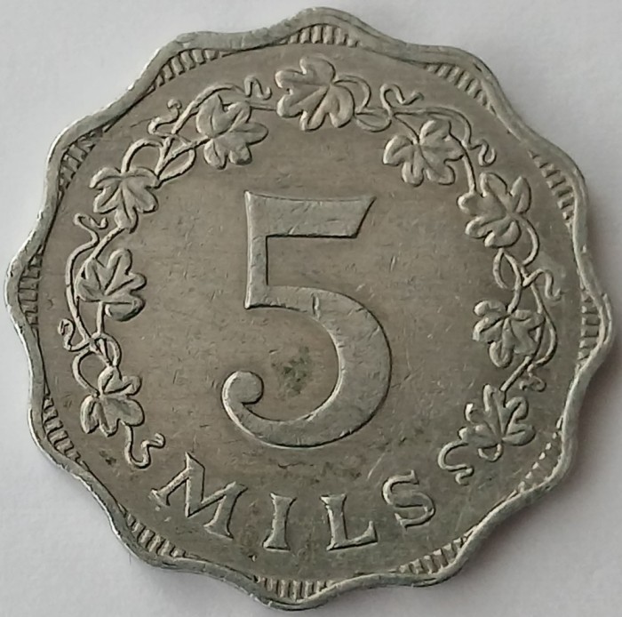 Malta, 5 Mils 1972