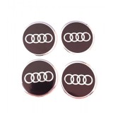 Set 4 abtibilde capace roti 60 mm, Audi