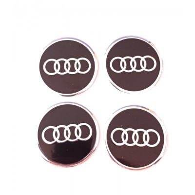 Set 4 abtibilde capace roti 60 mm, Audi foto