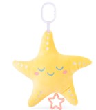 Luminar de Pelu Stea Galben 37 Cm