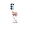Husa compatibila cu Oppo A73 model I&amp;#039;m very happy, Silicon, TPU, Viceversa, Transparent, Carcasa