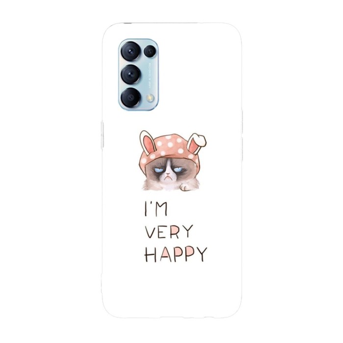 Husa compatibila cu Oppo A73 model I&amp;#039;m very happy, Silicon, TPU, Viceversa