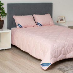 Pilota bumbac Somnart Bella 200x220cm, umplutura grosime medie de vara 200 g/mp, roz Relax KipRoom