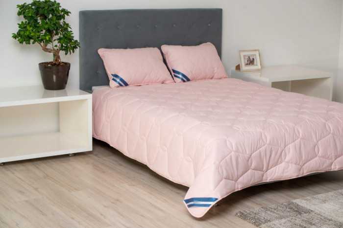 Pilota bumbac Somnart Bella 200x220cm, umplutura grosime medie de vara 200 g/mp, roz Relax KipRoom